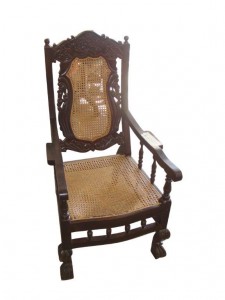 Cane arm chair