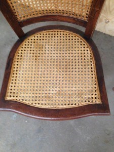 cane chair fixed
